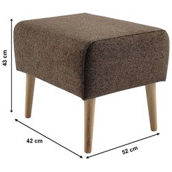 Puf Tempo Kondela Samy (Brown/Beech) Thumb