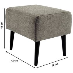 Puf Tempo Kondela Samy (Gray/Black) Thumb