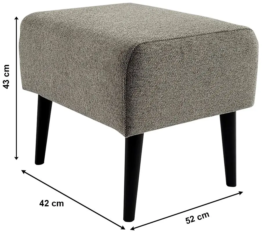 Puf Tempo Kondela Samy (Gray/Black)