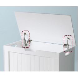 Bancheta Vasagle LHS11WT (White) Thumb