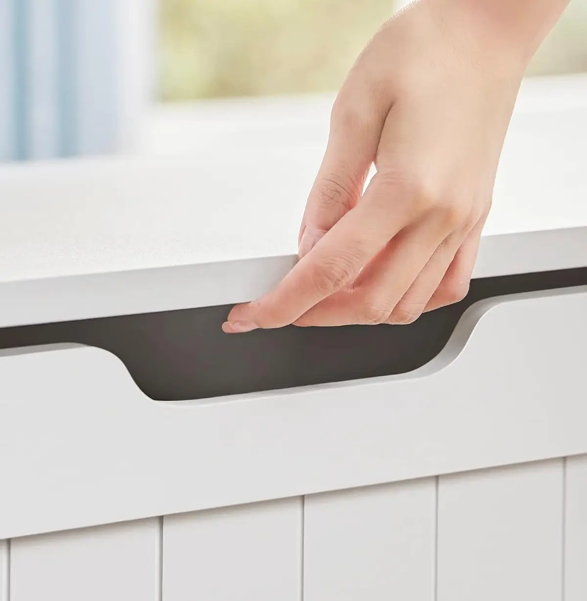 Bancheta Vasagle LHS11WT (White) - 7