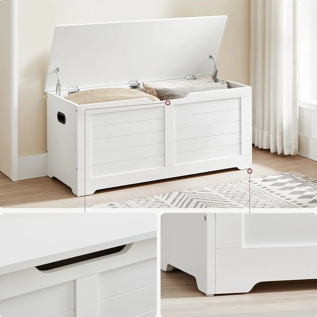 Bancheta Vasagle LSB061T10 (White) - 4
