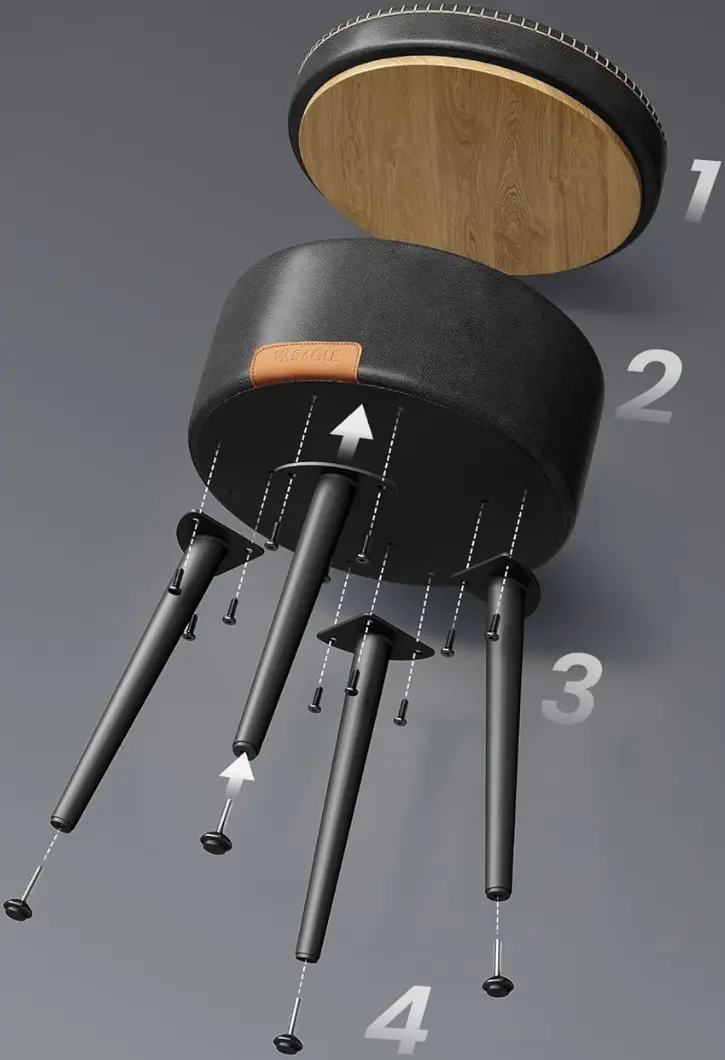 Пуф Vasagle Ekho LOM005B01 (Ink Black)