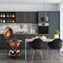 Masa de servit bar Costway JV10058 (Brown) Thumb