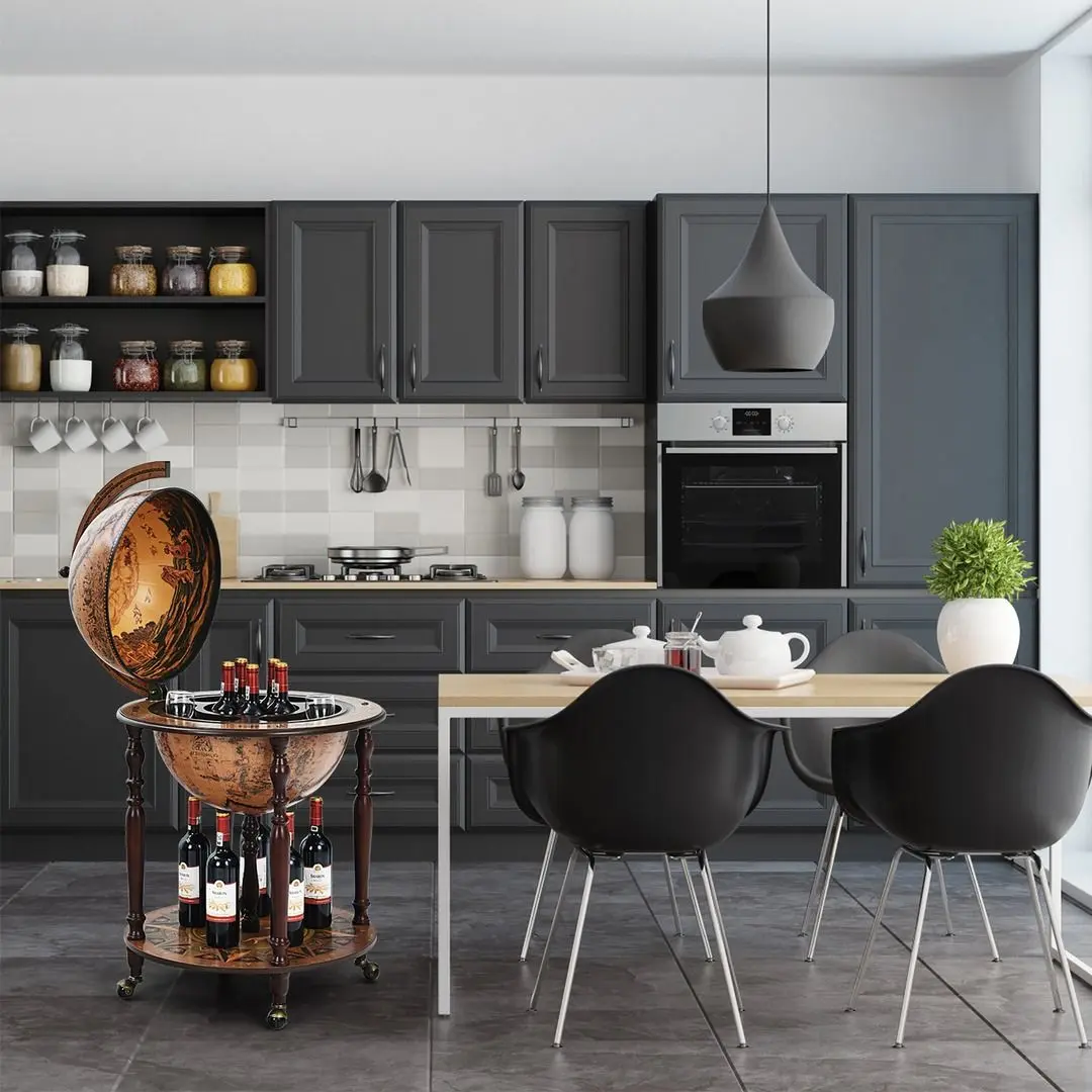 Masa de servit bar Costway JV10058 (Brown)