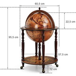 Masa de servit bar Costway JV10058 (Brown) Thumb