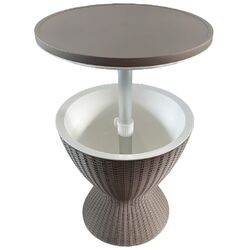Барный стол с хранением для льда 3в1 DelCaffe Party Time (Gray/White)