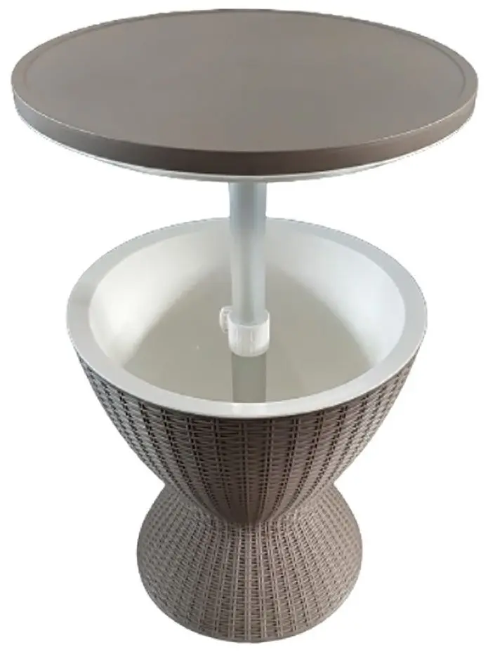 Барный стол с хранением для льда 3в1 DelCaffe Party Time (Gray/White)