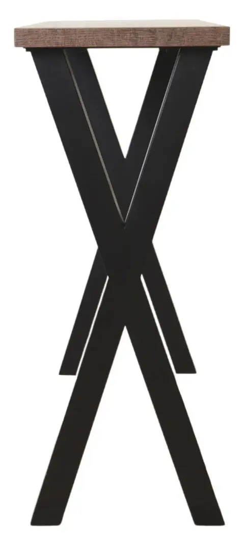 Барный стол DP Xena 1200x400 (Dark Wood/Black) - 3