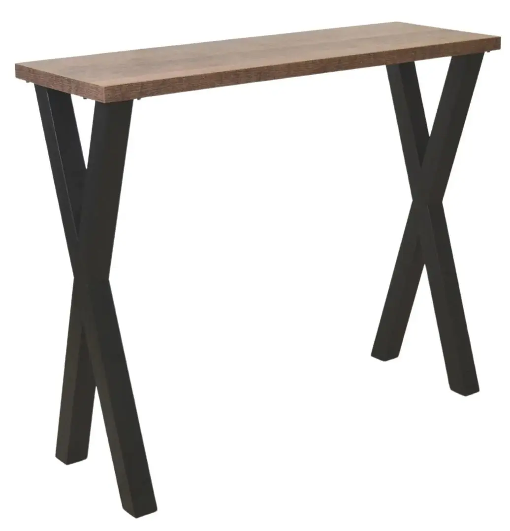 Барный стол DP Xena 1200x400 (Dark Wood/Black)