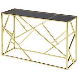 Masa auxiliara Signal Escada C 120x40 (Glass/Gold)