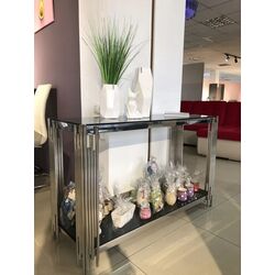 Консольный стол Signal Fossil C 120x40 (Smoked Glass/Chrome) Thumb