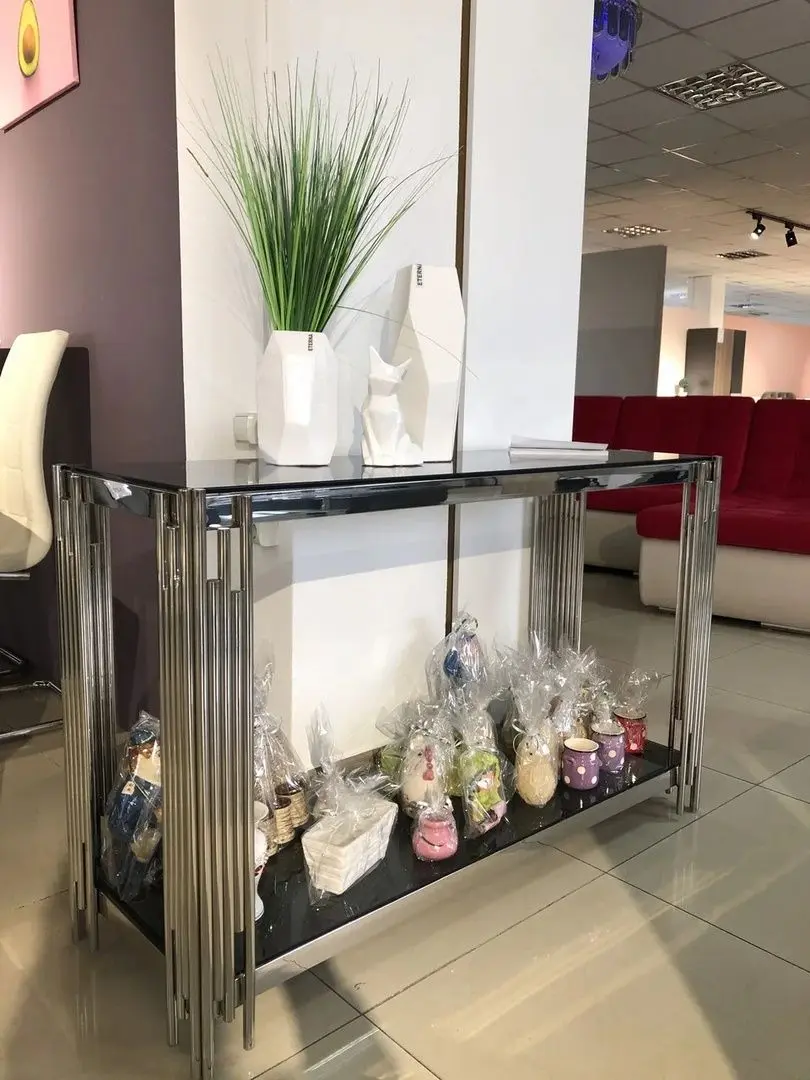 Консольный стол Signal Fossil C 120x40 (Smoked Glass/Chrome)