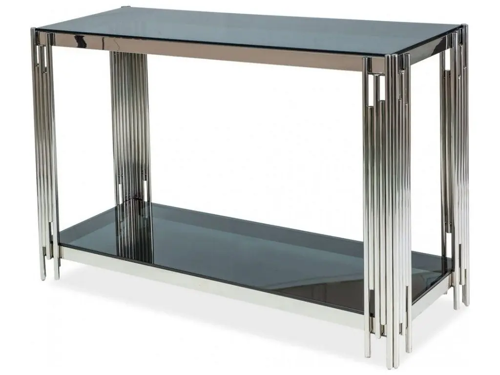 Консольный стол Signal Fossil C 120x40 (Smoked Glass/Chrome)