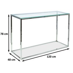 Masa auxiliara Signal Hilton C 120x40 (Class/Chrome) Thumb