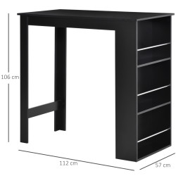 Барный стол Homcom 835-390BK (Black) Thumb