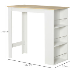Барный стол Homcom 835-390WT (White) Thumb