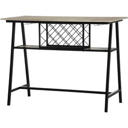 Барный стол Homcom 835-698V00RB 120x60x91 cm (Wood/Black) Thumb