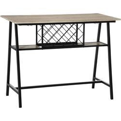 Барный стол Homcom 835-698V00RB 120x60x91 cm (Wood/Black) Thumb