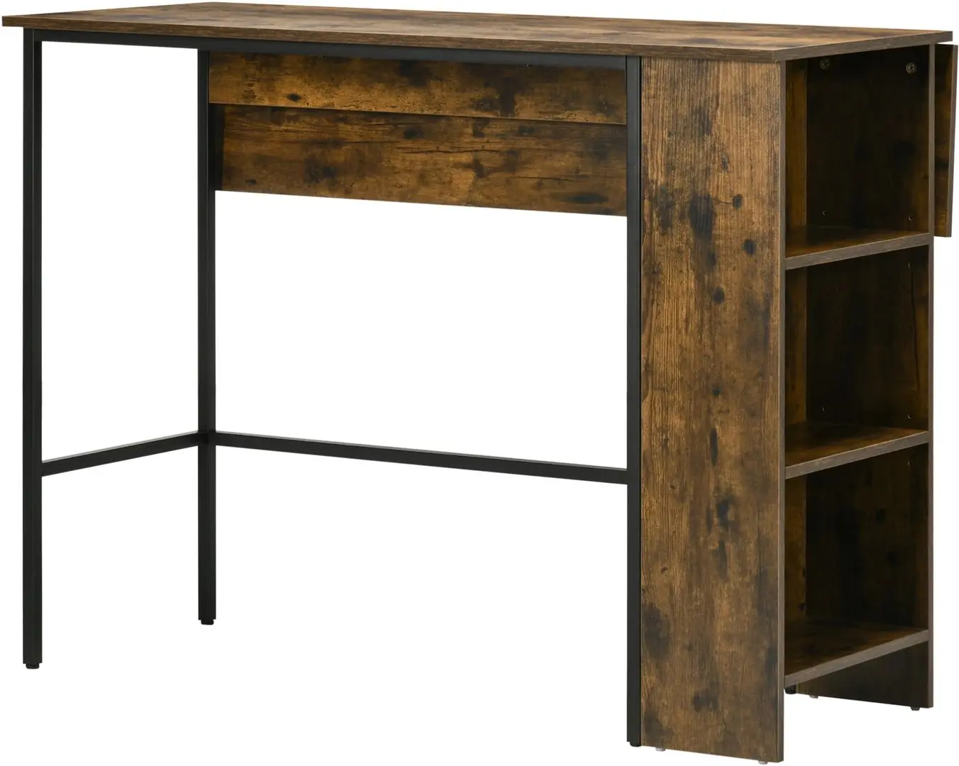 Барный стол Homcom 835-785V00RB 120x76x91 cm (Rustic Brown)