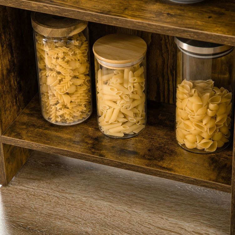 Masa de bar Homcom 835-785V00RB 120x76x91 cm (Rustic Brown)