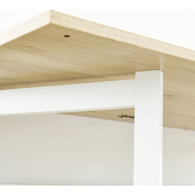 Барный стол Homcom 835-953V00WT 116x79x91 cm (White/Natural Wood)
