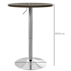 Masa de bar Homcom 83A-087V80DW (Dark Walnut) Thumb