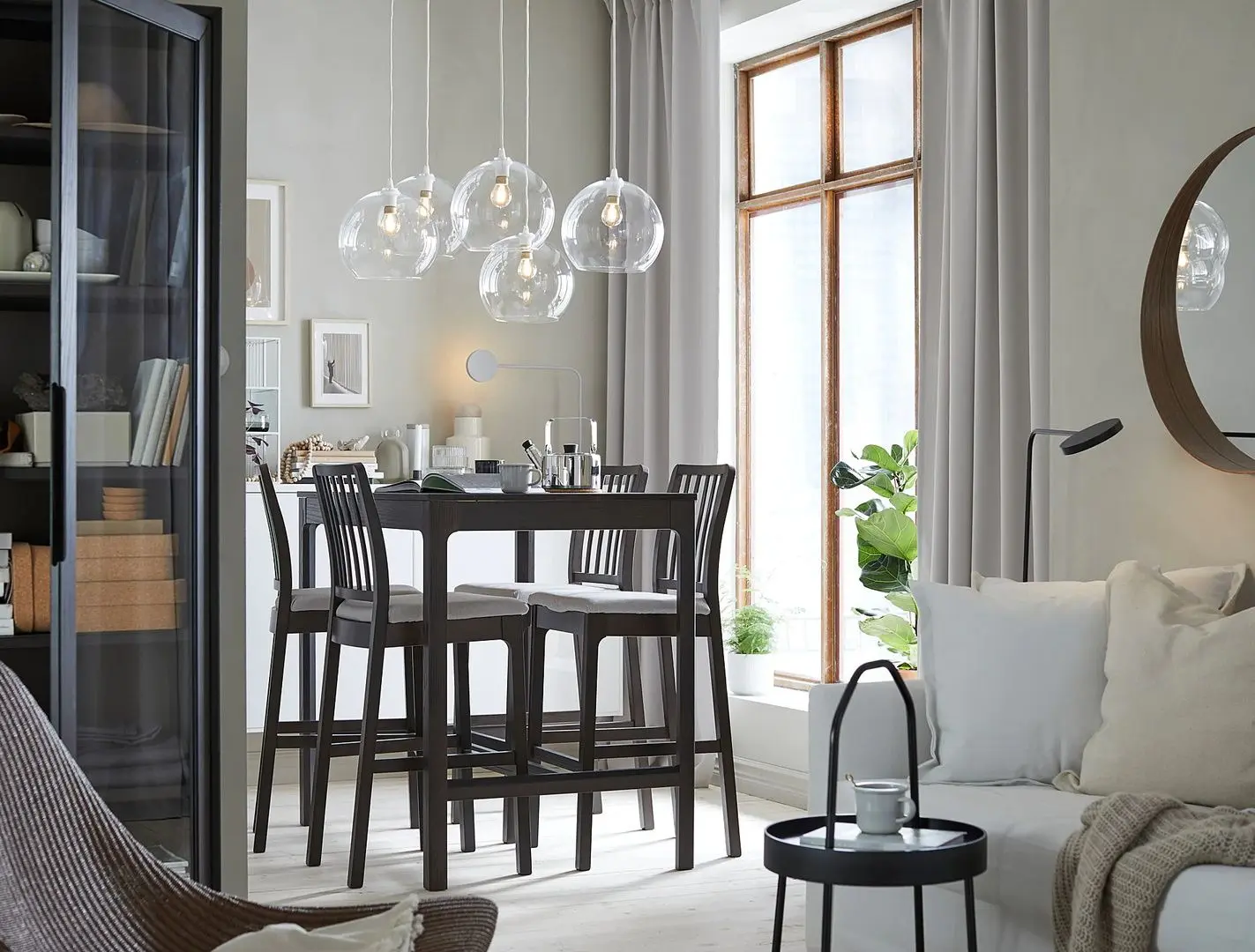 Стол Ikea Ekedalen 120x80x150см (Темно-коричневый)