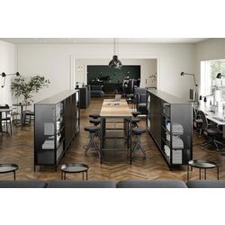 Стол Ikea Tommaryd 130x70x105 (Дубовый Шпон Беленый/Антрацит) Thumb