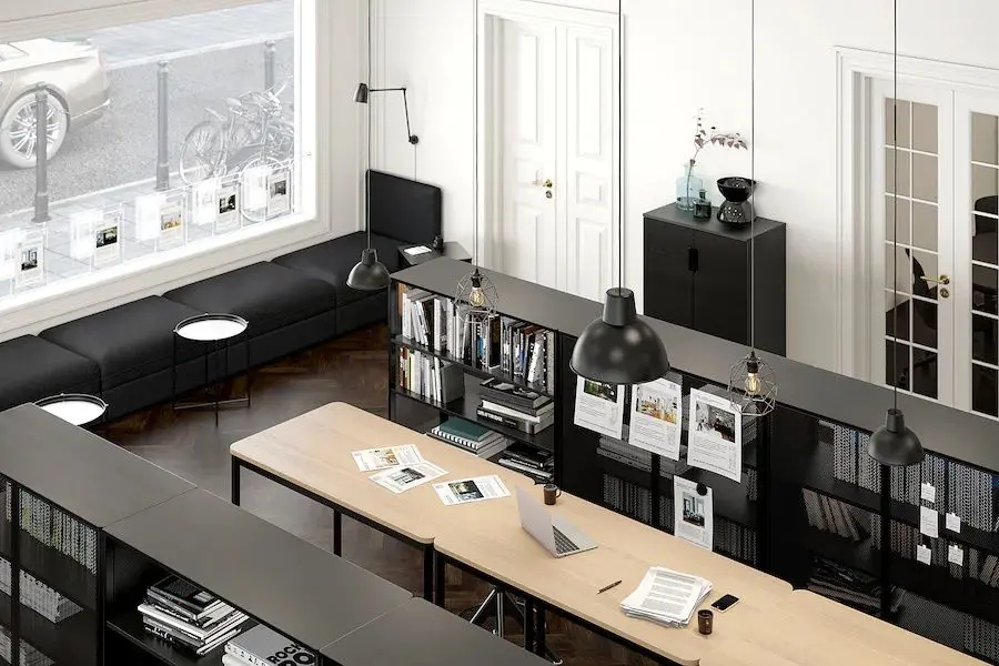 Стол Ikea Tommaryd 130x70x105 (Дубовый Шпон Беленый/Антрацит) - 5