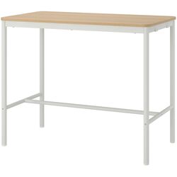 Стол Ikea Tommaryd 130x70x105 (Дубовый шпон Беленый/Белый)