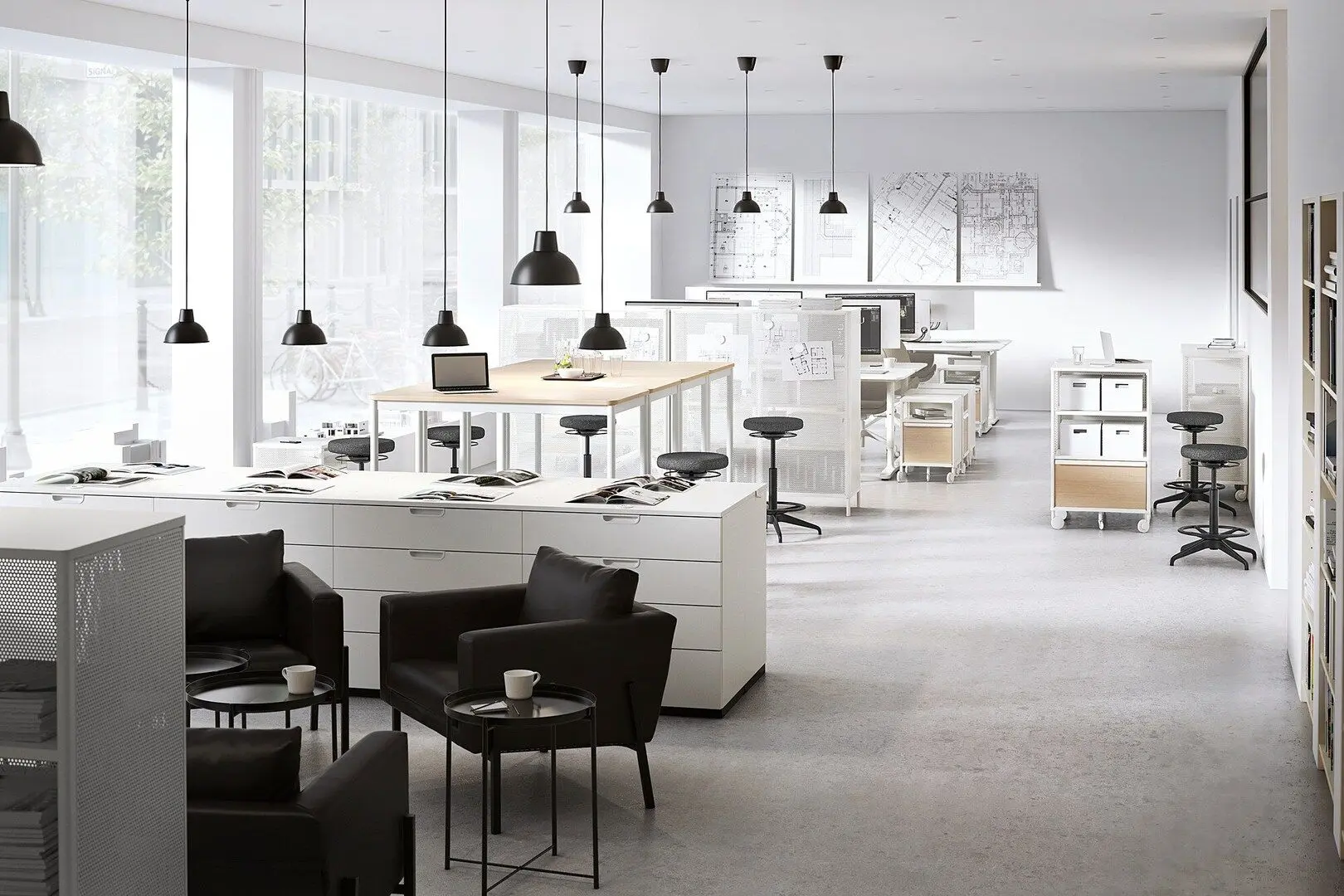 Стол Ikea Tommaryd 130x70x105 (Дубовый шпон Беленый/Белый) - 5