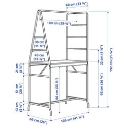 Set masa scaune Ikea Haverud/Dalfred 2 taburete 105cm (Negru/Negru) Thumb