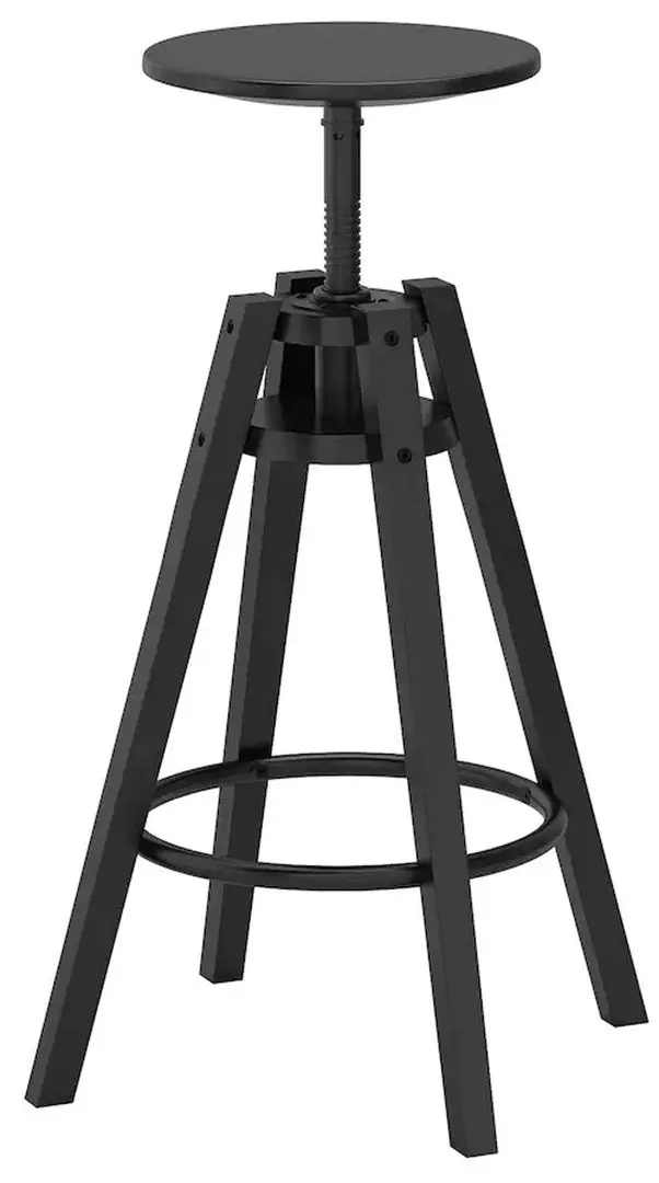 Set masa scaune Ikea Haverud/Dalfred 2 taburete 105cm (Negru/Negru) - 11