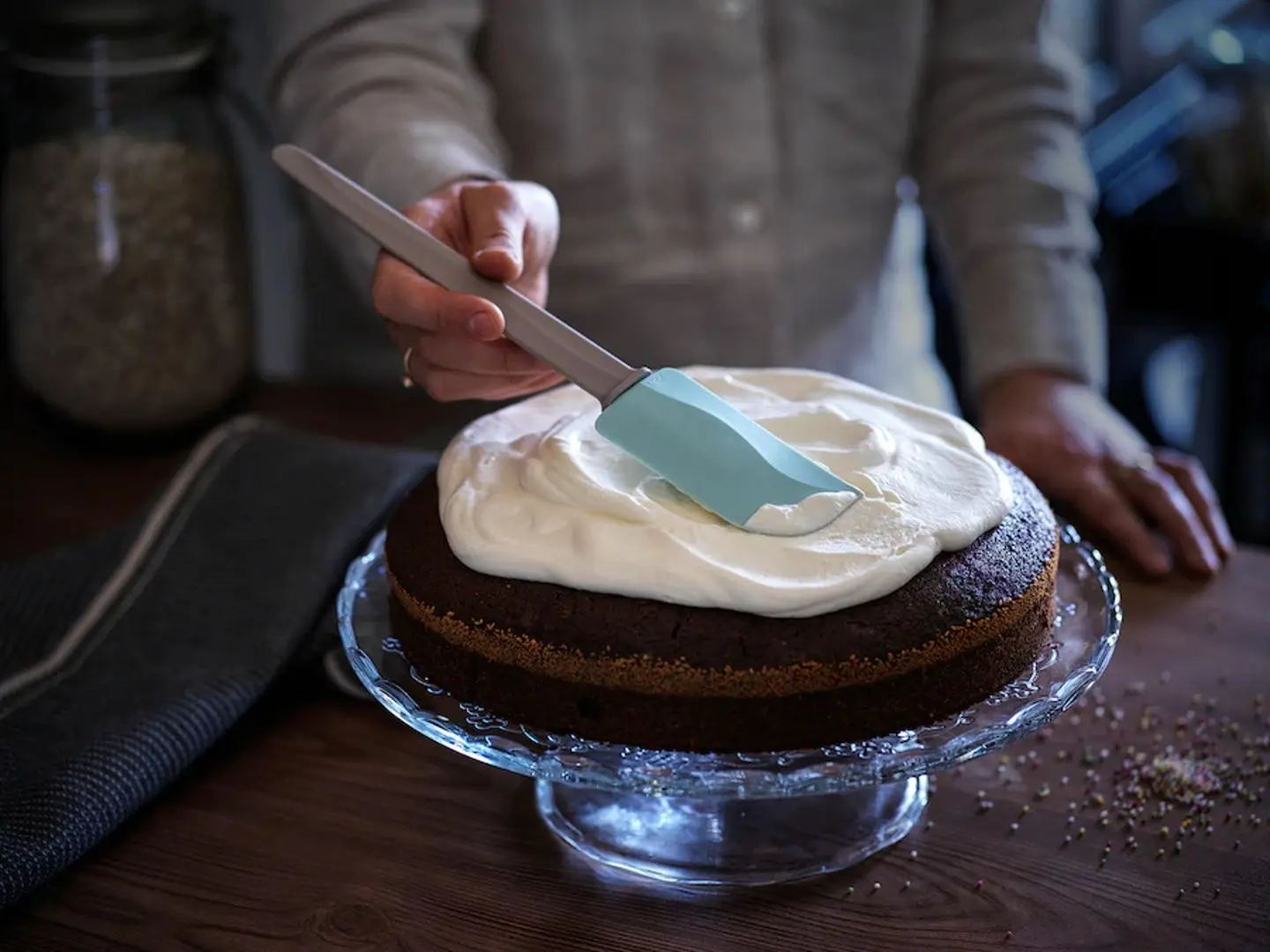 Set masa scaune Ikea Haverud/Dalfred 2 taburete 105cm (Negru/Negru) - 4