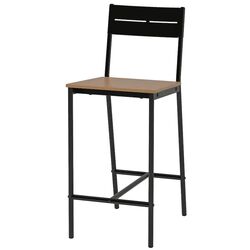 Set masa scaune Ikea Haverud/Sandsberg 4 scaune105cm (Negru/Vopsit Maro) Thumb