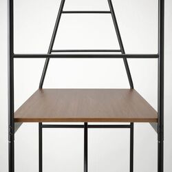 Set masa scaune Ikea Haverud/Sandsberg 4 scaune105cm (Negru/Vopsit Maro) Thumb