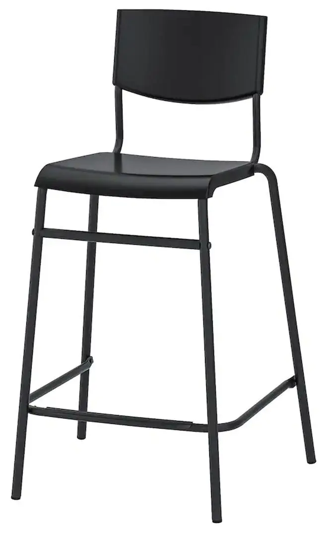 Обеденный набор Ikea Haverud/Stig 4 барных стула 105cm (Черный/Черный) - 9