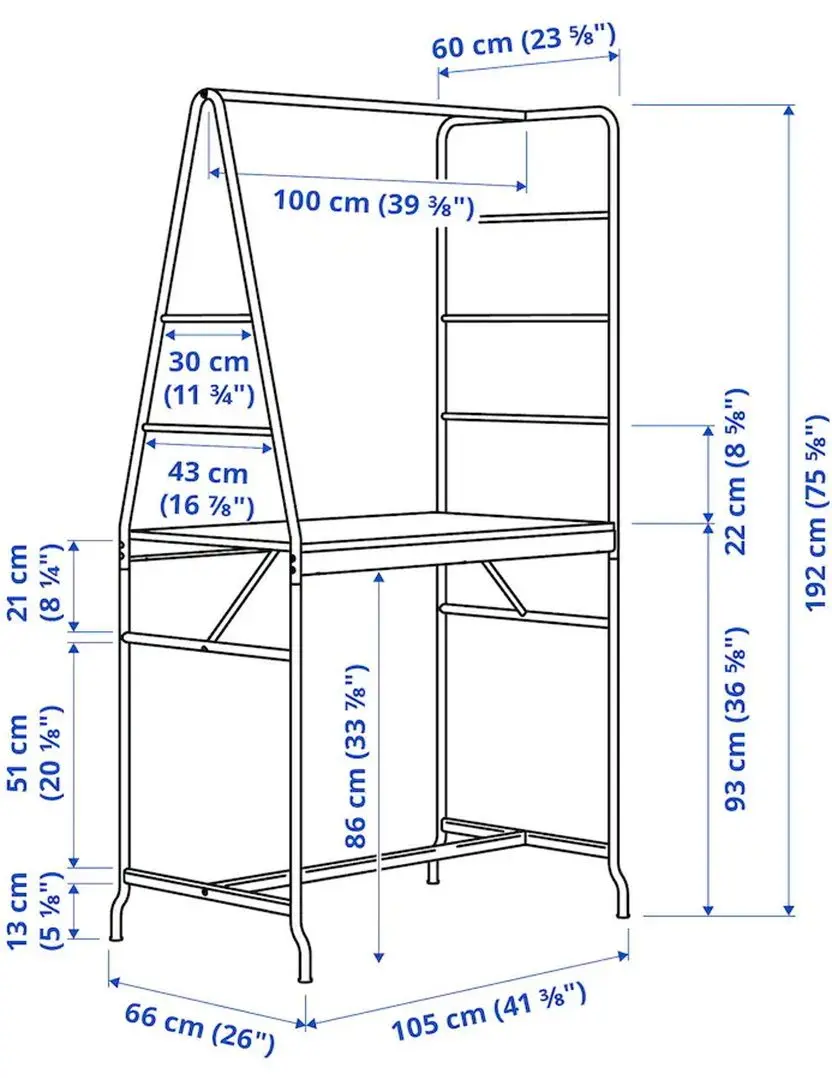 Обеденный набор Ikea Haverud/Stig 4 барных стула 105cm (Черный/Черный) - 3