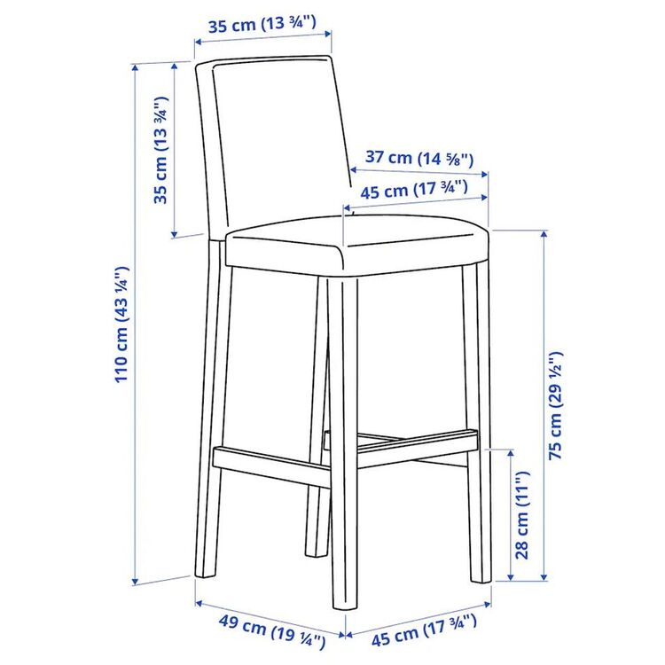 Set masa scaune Ikea Nordviken/Bergmund/Gunnared 75cm 1+4 (Negru/Gri mediu)