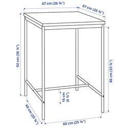 Set de sufragerie Ikea Sandsberg/Dalfred 2 scaune 67x67cm (Negru) Thumb