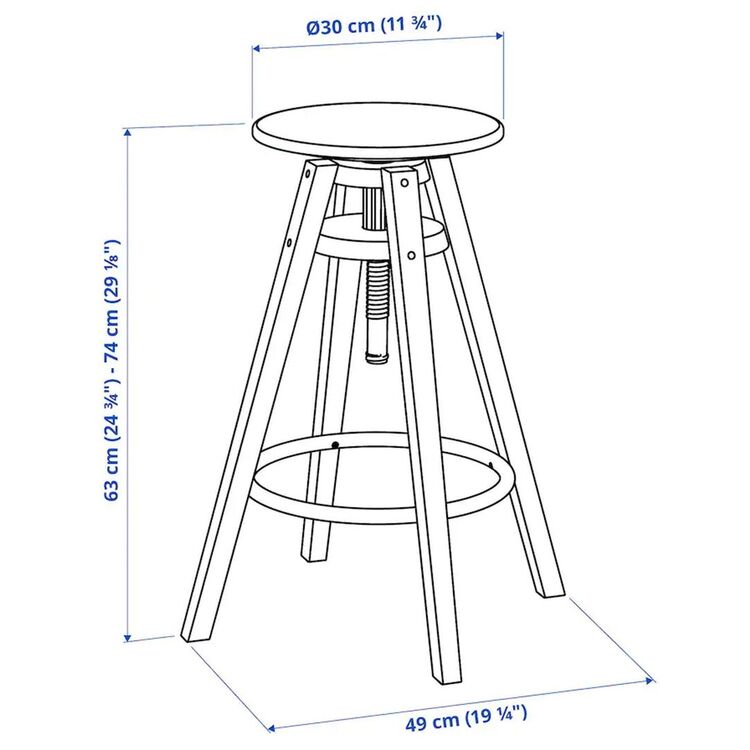 Set de sufragerie Ikea Sandsberg/Dalfred 2 scaune 67x67cm (Negru)