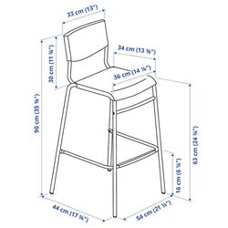Set masa scaune Ikea Sandsberg/Stig 67x67cm 1+2 (Negru) Thumb