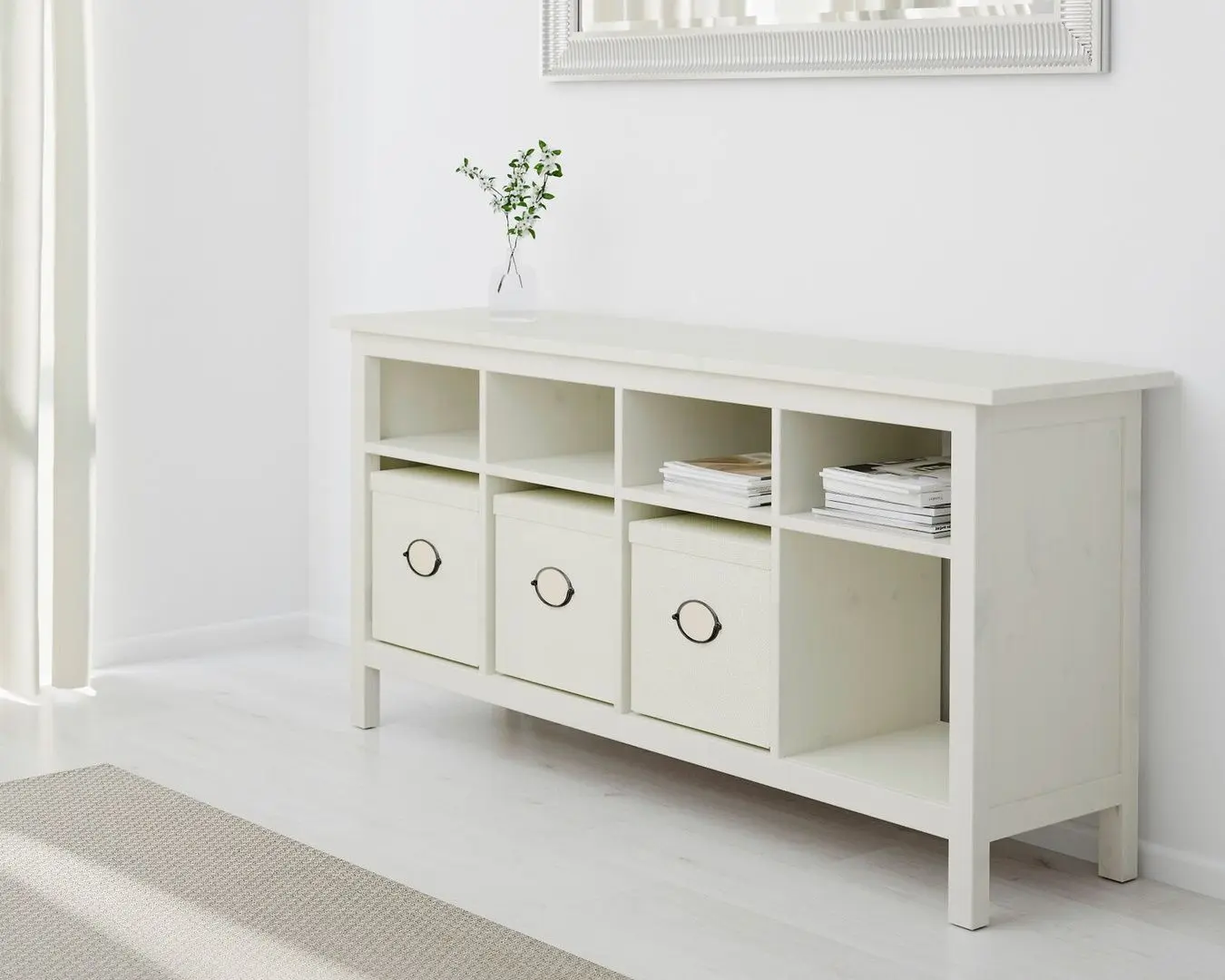 Masa auxiliara Ikea Hemnes 157x40 (Alb) - 2