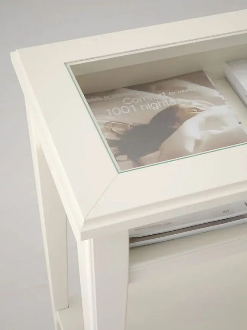 Consola Ikea Liatorp sticla 133x37 (Alb) - 9