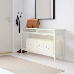 Consola Ikea Liatorp sticla 133x37 (Alb) Thumb