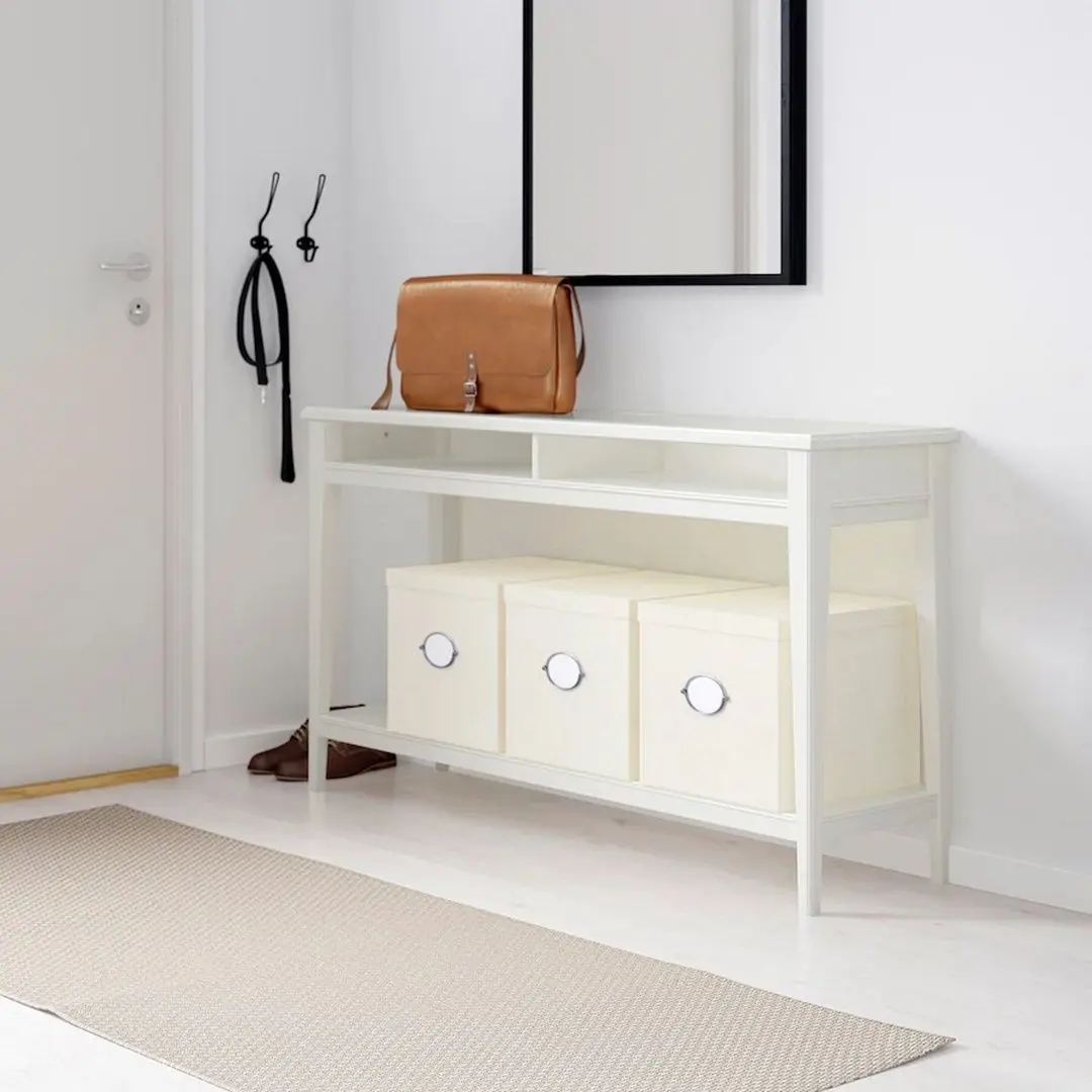 Consola Ikea Liatorp sticla 133x37 (Alb) - 5