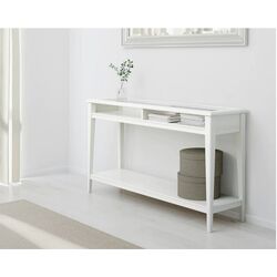 Consola Ikea Liatorp sticla 133x37 (Alb) Thumb