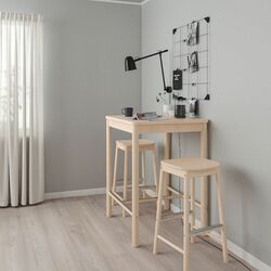 Masa de bar Ikea Ronninge 75x75 (Mesteacan) Thumb