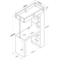 Masa de bar Mirage Meble JA117 (Walnut) Thumb